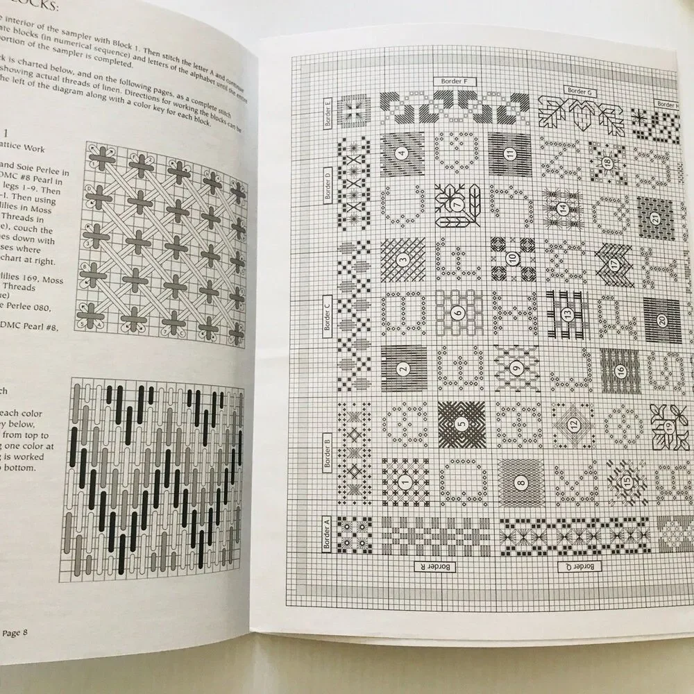 The Drawn Thread Charted Needlework Cross Stich Pattern Booklet Toccata #1